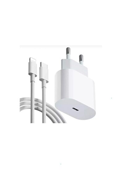 Cepsuar İphone Uyumlu Hızlı Şarj Aleti Komple Set 20w Adaptör Ve 1 Metre Usb-c