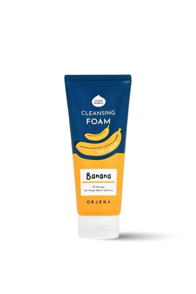 Orjena Cleansing Foam (BANANA) Muz Özlü Besleyici Ve Nemlendirici Yüz Temizleme Köpüğü - 180ml