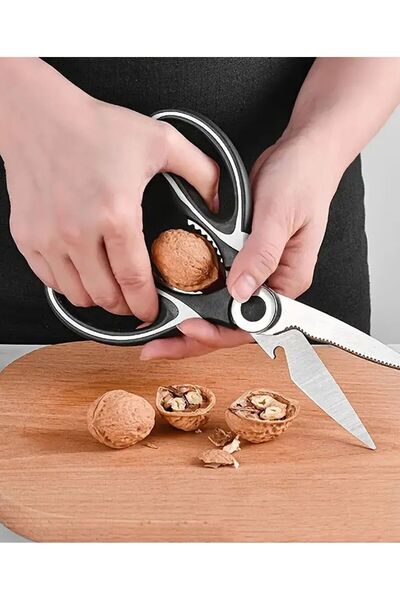 ceramicalife 1 قطعة مقص مطبخ متعدد الأغراض من الفولاذ المقاوم للصدأ، مقص عظم ...