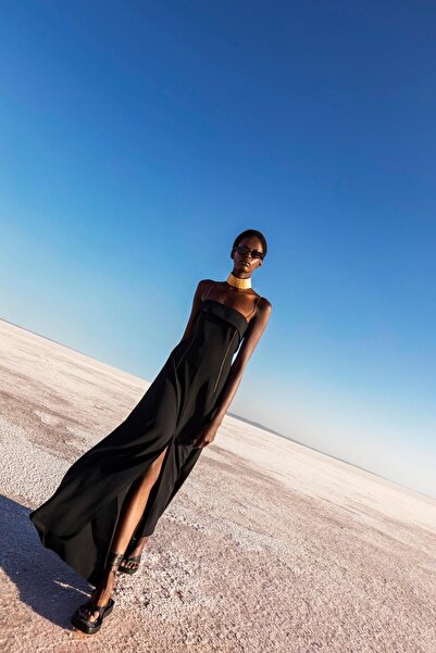 KAMEYA Long Strapless Slit Dress - 23s40237