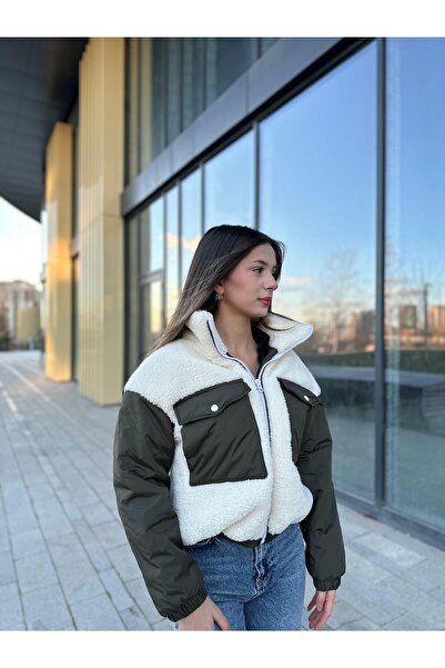 RHONES Chlupatý plyšový dámský kabát s kapsami na tašku