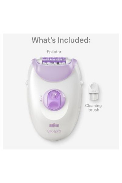 Braun Silk-épil 3, Smart Light, 20 Microgrip tweezers, Corded - SE 3000