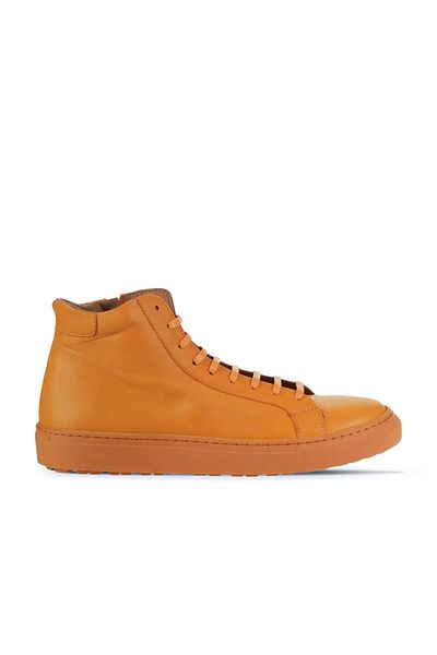 Bueno Shoes 01wz7700 Μοντέλο Πορτοκαλί Δερμάτινες Γυναικείες Μπότες