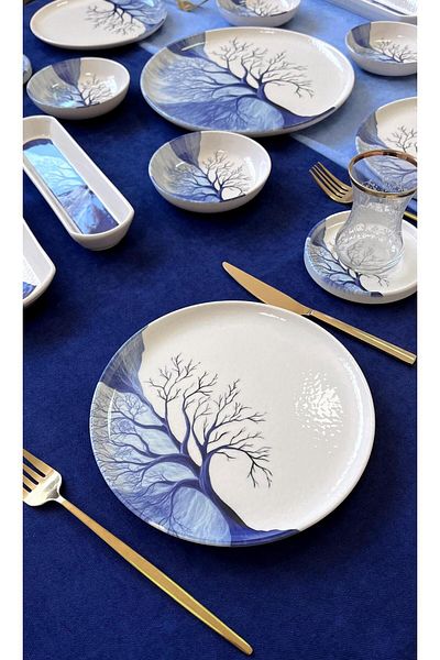 Borser Tree of Life 21 Piece Breakfast Set for 6