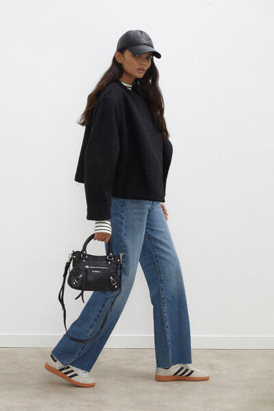 Manuka Μαύρο κοντό παλτό Jacqueline