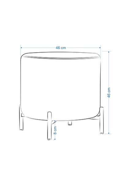 VİLİNZE Pony Çok Amaçlı Dekoratif Puf