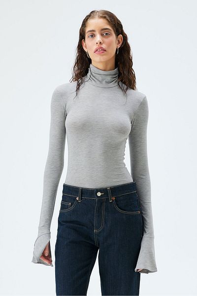 IAMNOTBASIC Gray Katie Top