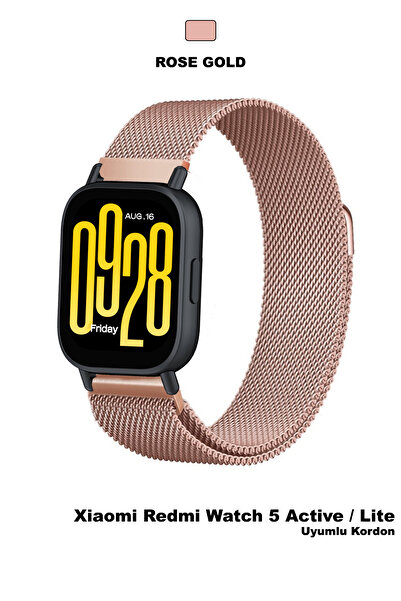 CONOCER Xiaomi Redmi Watch 5 Active / Lite Uyumlu Milano Metal Paslanmaz Çeli...
