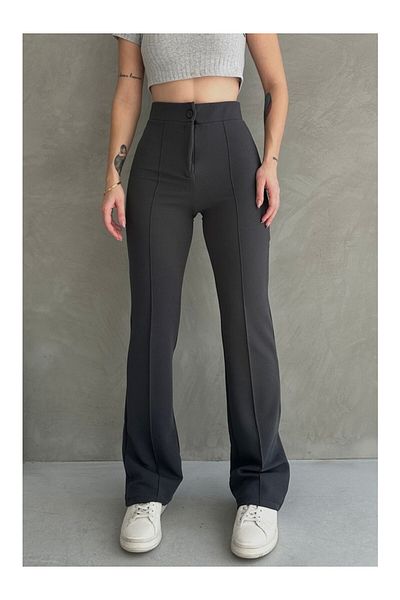 ARENTIA Women's Wide Leg Palazzo Pants with Front Stitching Detail