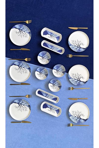 Borser Tree of Life 6-Piece 14 Piece Breakfast Set