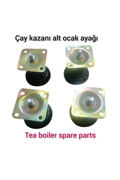 SAFİR ÇAY KAZANLARI Tea Boiler Foot 4Pcs Height Adjustable Feet for the Sub-Cooker. Sapphire Tea Boiler Foot