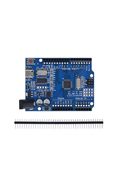 Genel Markalar Ardiuno UNO R3 Klon SMD CH340G Type-C + Kablo Hediyeli