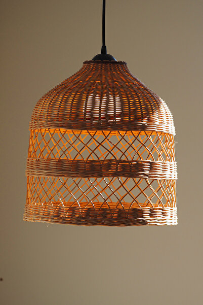 rattam Doğal Rattan Avize: LANDI 37x40cm