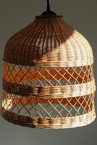 rattam Doğal Rattan Avize: LANDI 37x40cm