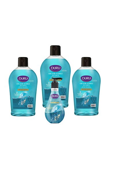 Duru Ocean Freshness Liquid Soap with Organic Ingredients 1500ml X3 + Liquid Soap 500 ml X1
