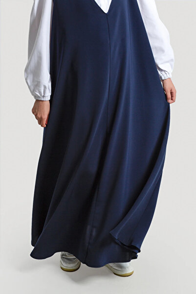 Lemaye Lacivert Jile Elbise Tek Ölçü