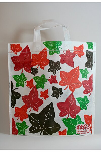 ÇABUKLAR Bez Çanta Körüklü Yapraklar (40x40x10 cm) - 50 Adet