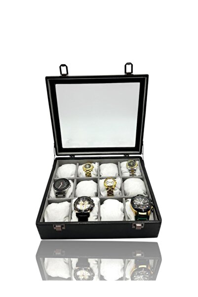 Dijital Çarşı Geanta pentru ceasuri Diji neagra - Cutie de 12