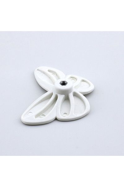Badem10 Plastic Fluture Alb Camera Copiilor Fata Băiat Dulap Capac Mobilier Sertar Bucătărie 1 Buc Mâner Mâner
