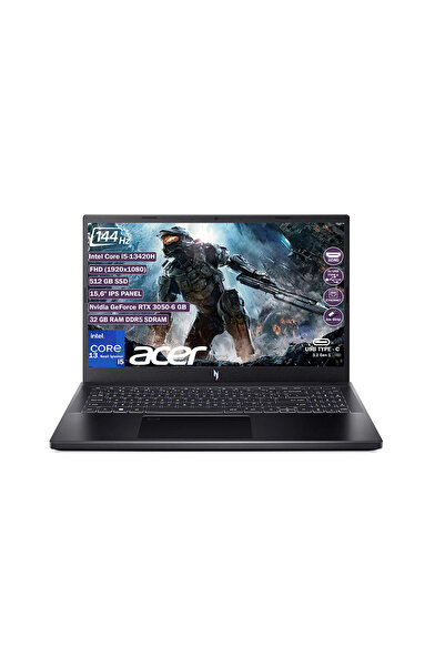ACER Nitro V15 Anv15-51 I5 13420h 32gb 512gb Ssd Rtx3050-6gb Freedos 15.6'' Fhd Ips Nh.qncey.001 325