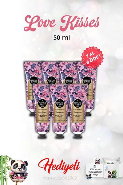 Eyüp Sabri Tuncer Love Kisses 50ml - Hand & Body Cream, Buy 7 Get 6 Pay, Rosie