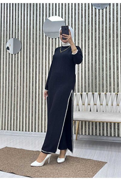 Moda Krash Σετ τουνίκ παντελονιού 2 τεμαχίων με κέντημα