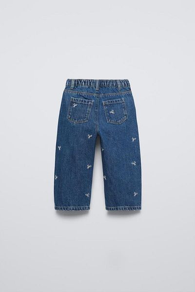 GAistKids Pantaloni de denim cu fundă pentru fete