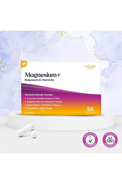 VALEO Magnesium+ with Vitamin B6 capsules 56