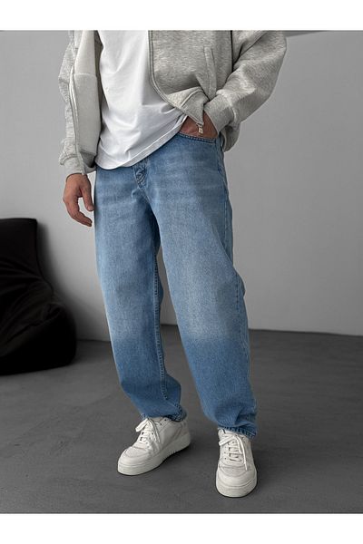 BYBASICMAN Light Blue Wash Baggy Jean Dp-64/77