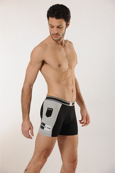 Hmd Ανδρικά Stretch Boxers 5 τμχ - Έγχρωμη λεπτομέρεια, βαμβάκι και λύκρα άνετη υφή 92% βαμβάκι, 8% ελαστάνη