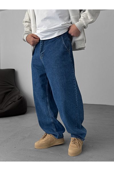 BYBASICMAN Dark Blue Basic Skater Fit Jean Dp-07