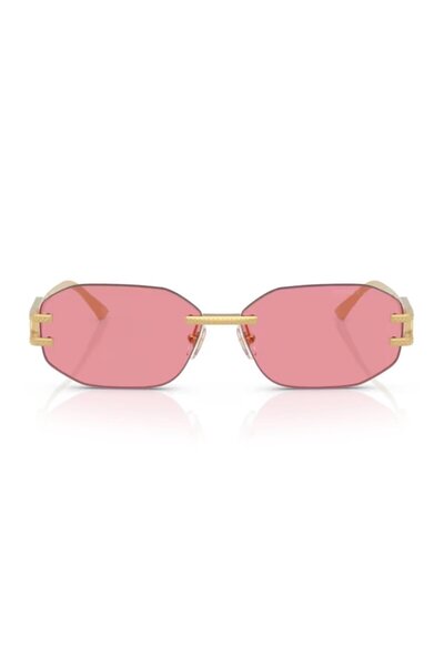 Versace Ve 2274 100284 58 Women's Geometric Gold Metal Sunglasses