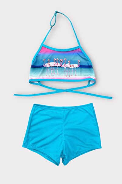 Nilmay mayo Kız Çocuk Şortlu Bikini Takımı