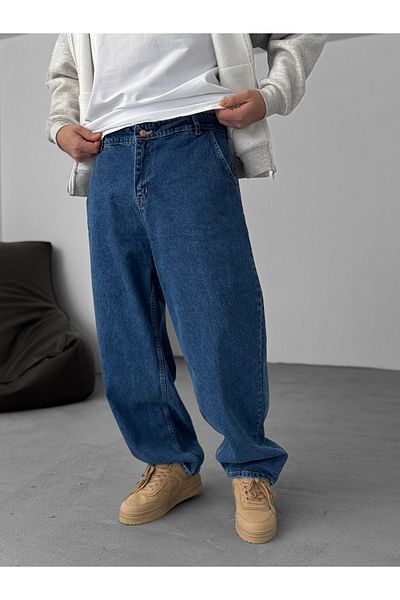 BYBASICMAN Dark Blue Basic Skater Fit Jean Dp-07