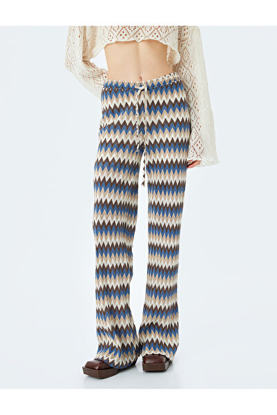 Koton Штани з високою талією, широкими штанинами та шнурівкою