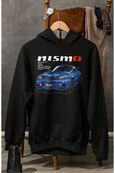 Fuddy Moda Nismo Nis san Skyline GT-R34 з принтом, унісекс, оверсайз, з капюш...