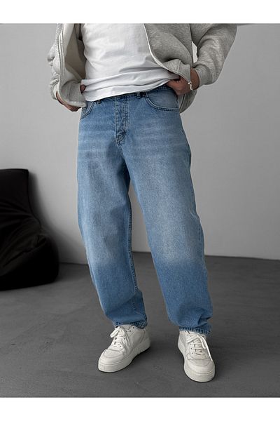 BYBASICMAN Light Blue Wash Baggy Jean Dp-64/77
