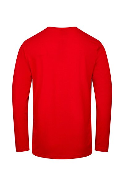 2AS Vernon Erkek Uzun Kol Viloft T-Shirt Kırmızı