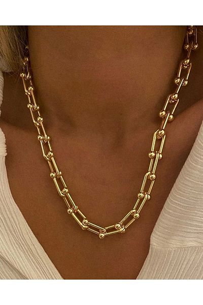 Eylülün Takısı Gold Colored Women's Chain Necklace