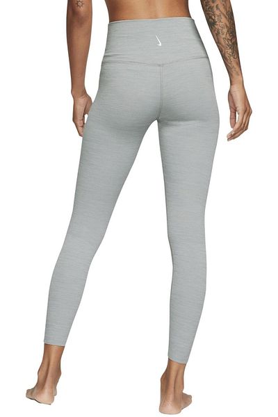 Nike Leggings Yoga Luxe, cu talie înaltă, tăiată cu laser, 7/8, colanți moi, gri