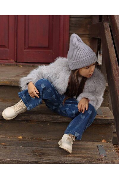 La ciel Paris La’ciel Paris Beli Lastikli Kalpli Kot Denim