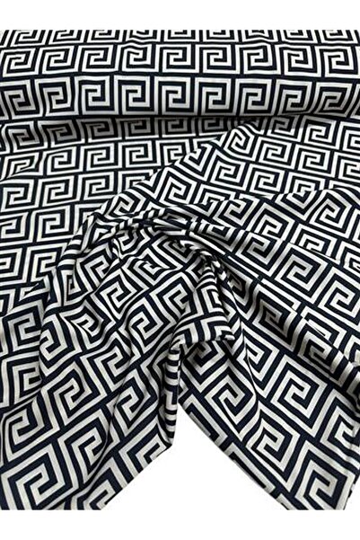 ipekkumaş Yunan Motifleri Desen Elbiselik Gömleklik Krep Kumaş Ürünümüz Adet ...