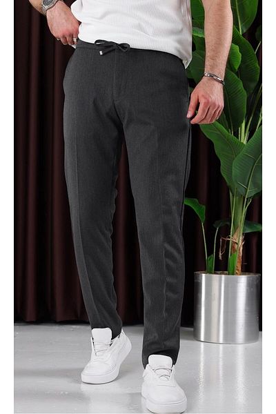 BASEL.CO Men's Slim Fit Premium Waist Rubbered Licra Fabric Jogger Pants