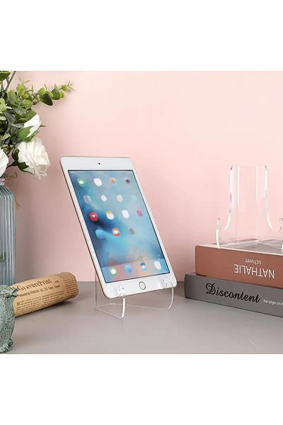 Pleksi Marketi Clear Acrylic Display Stand - for Book, Plate, Magazine, Photo Frame and Home Decor