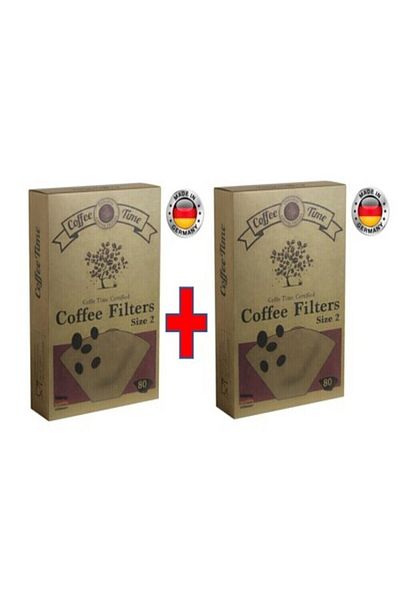 Tanay 2-Piece Coffee Fi̇Ltre Paper - 80 X 2 Boxes (160 Pieces)