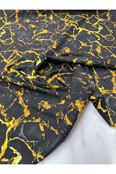 ipekkumaş Black Marble Pattern Dress Shirt Crepe Fabric Our Product Is Sold i...