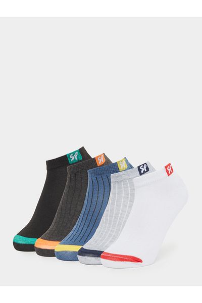 Styli Set of 5 - Printed Detail Ankle Socks