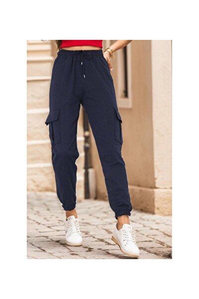 JustBS PANTALONI DE TRANSPORT DE IARNĂ NEGRE CU BUZUUNAR DE CARGO