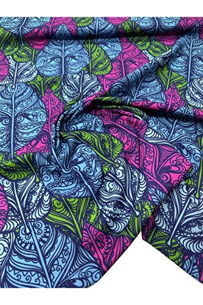ipekkumaş Leaf Pattern Dress Shirt Crepe Fabric Our Product Is Sold in Pieces...