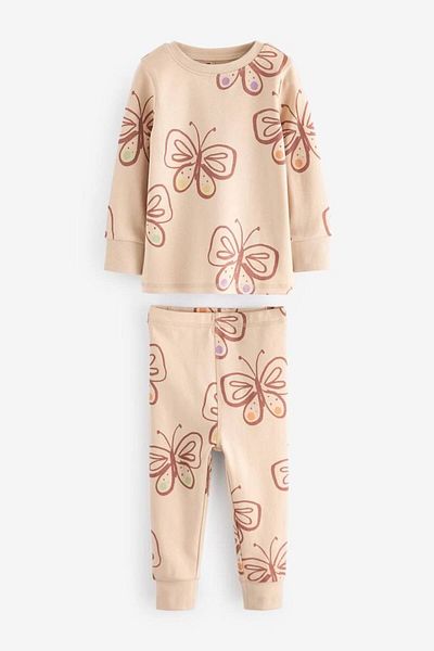 Monila Kiz Kids 2 Yarn Fabric 100% Cotton Butterfly Printed *Pyjamas* Bottoming Set